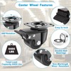 Nefish 3-Inch Heavy Duty Casters Set of 4, Industrial Grade
