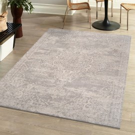JONATHAN Y MDP400D-8 Alhambra Ornate Medallion Modern Indoor Area-Rug Vintage Bohemian Easy-Cleaning Bedroom Kitchen Living Room Non Shedding, 8 ft x 10 ft, Ivory