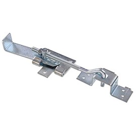 Hillman Zinc Barn Door Jamb Latch with Hook (7-Inch), Secure Sliding Door Lock for Barn and Bi-Parting Doors, 852114