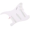 Electric Guitar Load Pickguard White Pre Wired Single Layer PVC