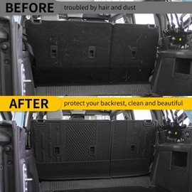 Maxzina Cargo Mat Compatible with 2021 2022 2023 2024 2025 Ford Bronco Back Seat Cover Protector Split Seat Cargo Liner Trunk Mat Kick Mat for Ford Bronco Accessories 4 Door (4 PCS Rear Backrest Mats)