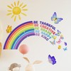 Condessacity Rainbow Large Stylish Wall Sticker Inspirational English Letter Bible