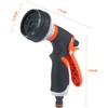 Lvpradior Garden Hose Nozzle, 8 Watering Patterns, High Pressure, Metal
