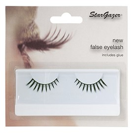 Stargazer Feather Eye Lashes style 72, synthetic lash pair includes glue.