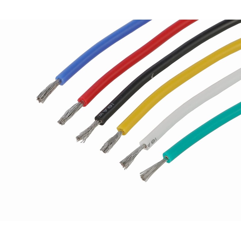 TUOFENG 18 AWG Stranded Wire Spool, Silicone Rubber Insulated Tinned