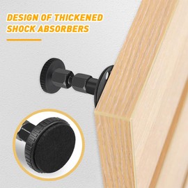 Riisoyu Pack of 4 Anti-Shake Bed Frames, 84-110 mm Adjustable Thread Bed Frame, Adjustable Bed Spacer, Wall Headboard, Stopper, Bedside Stabiliser, Bedside Shake Tool for Cabinets, Sofas