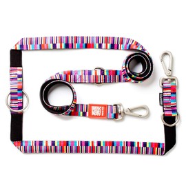 Max Molly Multifunctional Dog Lead, Padded, Reflective, Pink, Length: 200 cm, Size: XS-L
