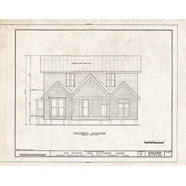 Historic Pictoric : Blueprint HABS FLA,53-AUB,1- (Sheet 5 of 8) - Dr. John Patterson House, Northeast Ariana Estates, Auburndale, Polk County, FL 20in x 16in