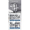SANYEMA 1080° Sink Faucet Aerator Extension Swivel Faucet Extender for