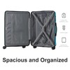 Furrnook 3-Piece Luggage Sets (20", 24", 28"), Suitcase with Wheels,