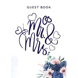 Wedding Guest Book: A4 Wedding Guest Book For 100 Guests