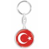 daged Turkey Key Fob Metal Key Ring 3D Effect +