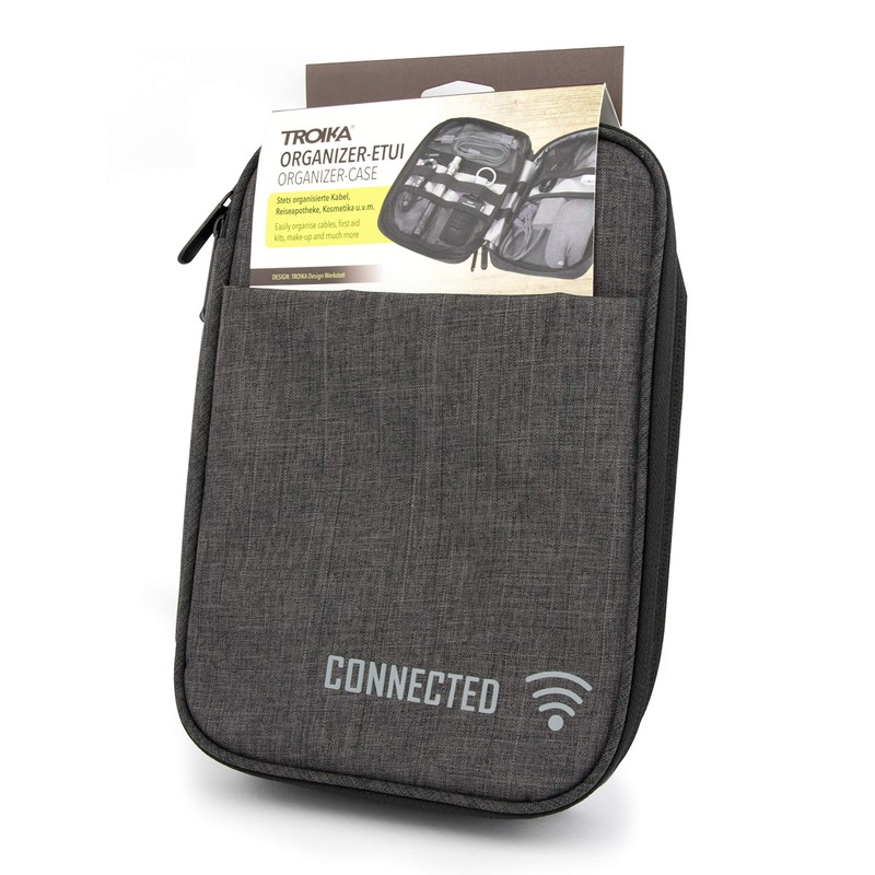 TROIKA Connected – CBO30/DG – Organiser Pocket + 2 Zipper
