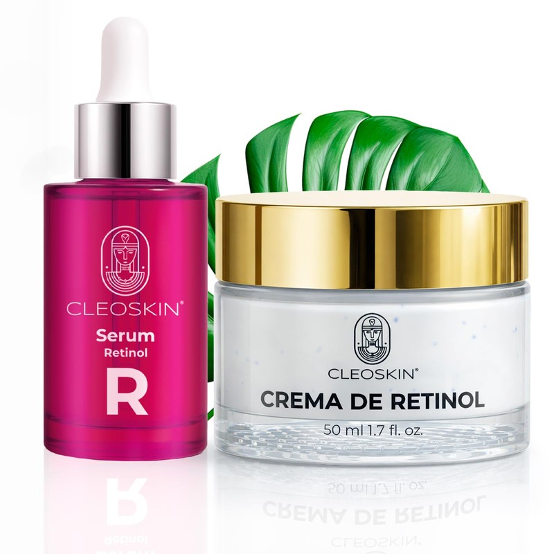 Kit Belleza Nocturna Crema Retinol, Serum Retinol Antiedad Antiarrugas