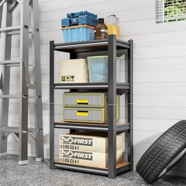Local Stock 4 Layer Metallic Steel Warehouse Rack for Garage Storage Shelves Durable Metal Storage RackDimension (L*W*H): 44.13''H*35.46''L*13.79''D, Height: regular, Load Capacity: 100kg