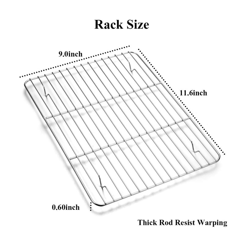 Wildone Baking Sheet with Rack Set [2 Sheets + 2