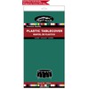 Dark Green PEVA Tablecloths 2 Pack - 84 Inch Circle,