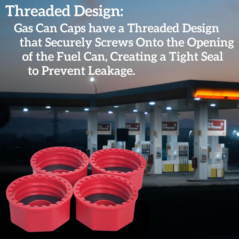 Thickened Gas Can Caps (4 Pack) For 5 gallon Replacement