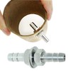 Beduan 5/16" Hose Barb Thru-Bulk Bulkhead Straight Hex Union Stainless