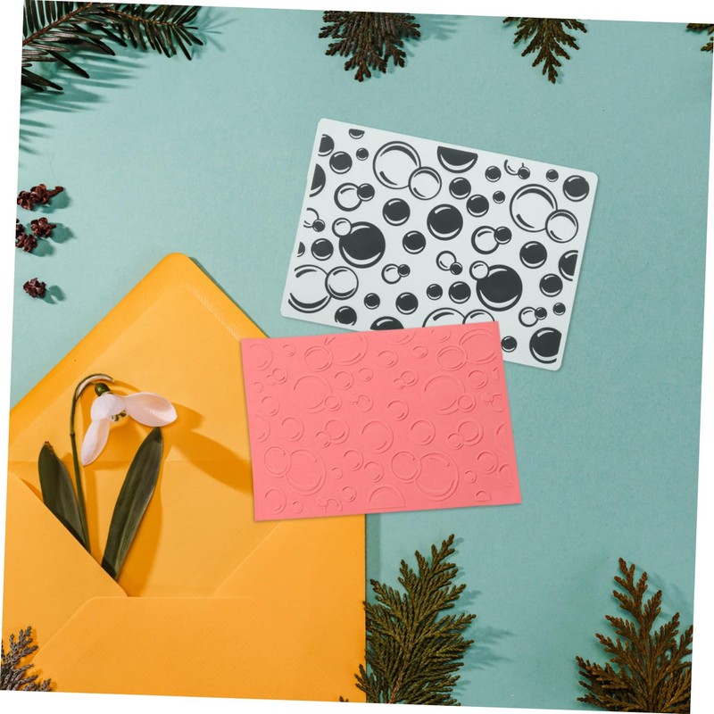 SHINEOFI DIY Embossing Template Durable Plastic Embossed Folder for Scrapbooking