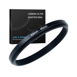49mm to 46mm Step Down Ring Filter Adapter Metal Ring Step Down Rings Adapter Filter Compatible with All 46mm UV,CPL,ND,Lens Hood,Threaded Lens ect (49mm to 46mm)