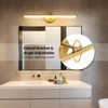 KAISITE Bathroom Light Fixture Over Mirror - Gold Vanity Light