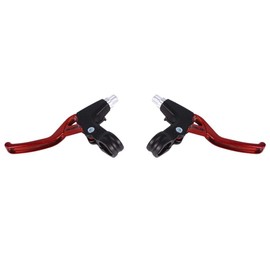 VGEBY1 Bicycle Brake Lever, 1 Pair Aluminium Alloy Bicycle Brake Handle for Mountain Bike Bicycle Road Bike (Red)