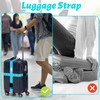 2 PCS Luggage Straps with Coded Lock, 200cm Adjustable Travel