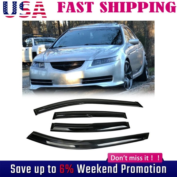 GEARZAAR Fit 2004-2008 Acura TL Mugen Window Vent Visors Sun