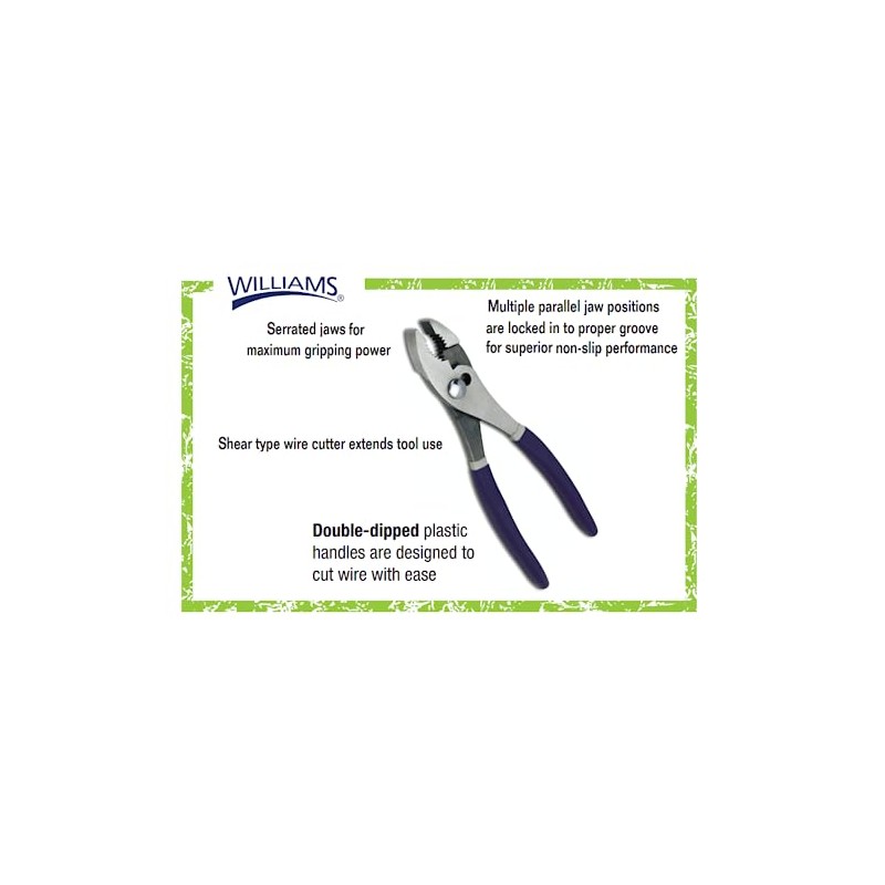 Williams PL-6C 6-Inch Combination Slip Joint Pliers