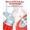 AOKLIT 18 Pack Nylon Filament Abrasive Wire Brush Wheel &