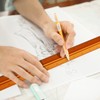 Triangular Scale Ruler 30 cm, SZXMDKH Scale 1:20, 1:25, 1:50,