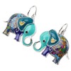 DOWAY Enamel Jungle Elephant Stud Earrings Jewelry Gifts for Women