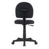 VECELO Small Chair, Computer Desk Chair Low-Backrest PU Leather NO