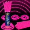 8” 150 Pink Glow Sticks Bracelet Bulk Glow Sticks with