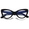 Viseng Womens Oversized Cateye Reading Glasses Blue Light Computer Glasses
