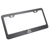 KA Depot For Maybach License Plate Frame Matte Black W/Chrome