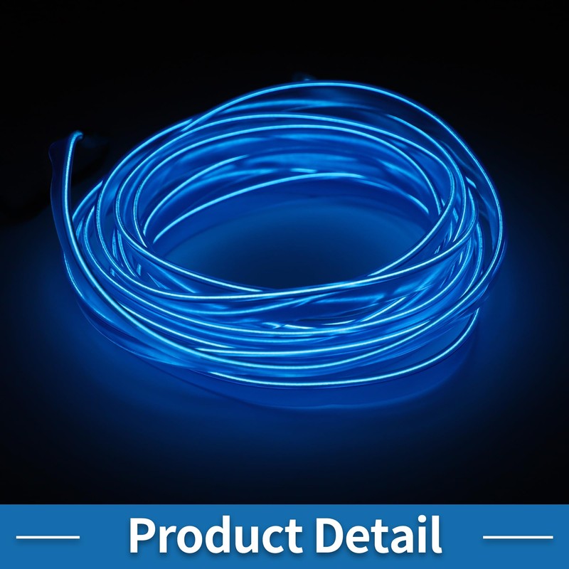 A ABSOPRO 4m EL Wire Cable LED Glow String Light