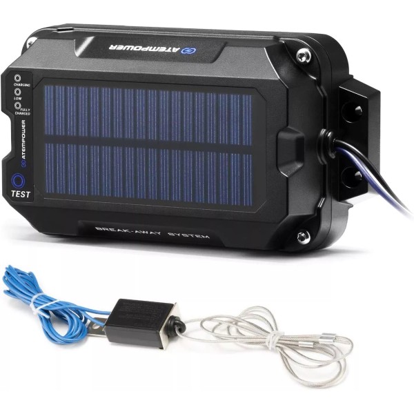 Unbranded Trailer Breakaway Kit Brake Controller with Switch 12V 3AH