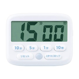Sonic LV-3051-W Digital Timer, Toki Suppo, Light Up Notifications, White