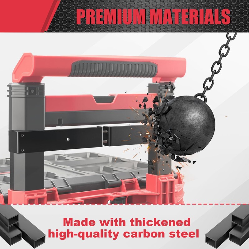 Packout Compact Mounting Plate Holder Compatible with Milwaukee 4822-8426 Rolling