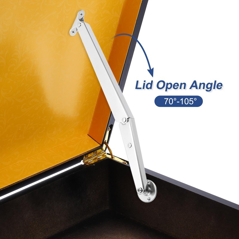 sourcing map 2Pcs Lid Support Hinge, 100N Gas Struts Soft