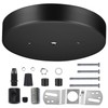 Canomo 6 Inch Black Ceiling Lighting Canopy Kit Ceiling Plate