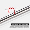 Adjustable Clothes Rail, No Drilling, Extendable Clothes Rail for Cupboard,