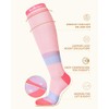 Cotton Compression Socks for Women - 15-20mmHg Cushioned Sole, Soft
