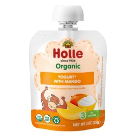 Holle Organic Blueberries Apple & Banana Yogurt Baby Food, 3 OZ