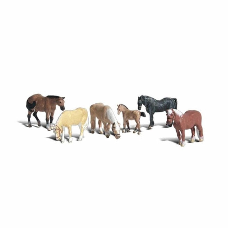 Woodland Scenics A2141 Farm Horse Stakes Figures Scale N 1:160