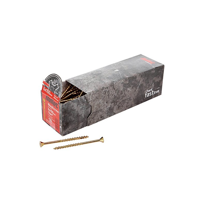Bullet 6.0 x 100mm Wood Screw (120 Pieces)