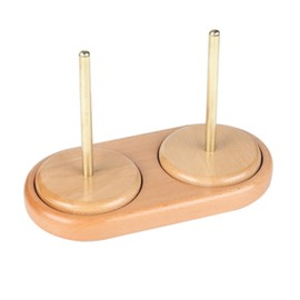 FantasyDay Wood Yarn Holder with Twirling Mechanism Classic, Wooden Spinning Yarn & Thread Holder, Knitting Embroidery, Craft & Sewing Supplies (A015)