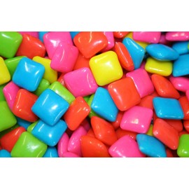 Bayside Candy Chiclets - Chewing Gum - Gumball Machine Refills - Bulk Candy (Tropical Fruit Chiclets, 5LB)
